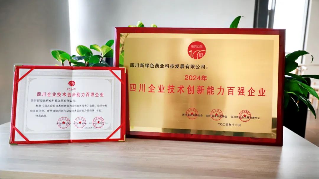 技術創新 榮耀四川｜2024年四川企業技術創新發展大會隆重召開 新綠色藥業榮獲多項殊榮